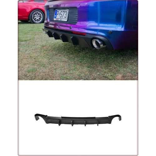 DIFFUSORE POSTERIORE PER FORD MUSTANG 2013 - 2014 NERO LUCIDO