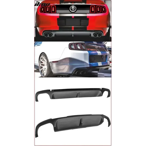 DIFFUSORE POSTERIORE PER FORD MUSTANG 2013 - 2014 STILE GT500