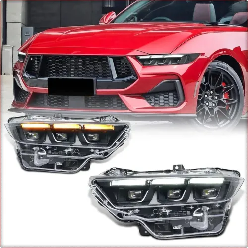 2X FARI ANTERIORI PER FORD MUSTANG USA 2024 - 2026 FULL LED OMOLOGAZIONE ECE
