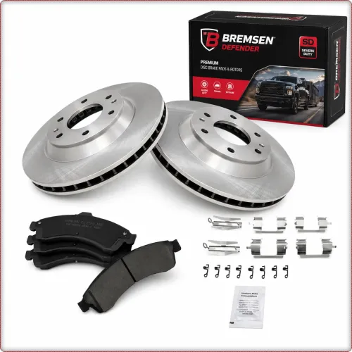 2X DISCHI E PASTIGLIE FRENO ANTERIORI PER CHEVROLET TRAILBLAZER GMC ENVOY 2002 - 05