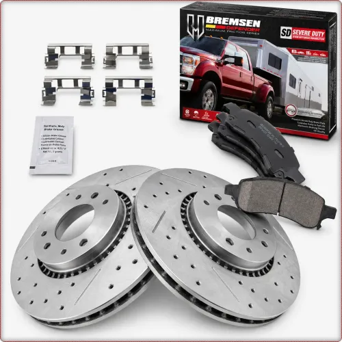 NAWIERCANE TARCZE I KLOCKI HAMULCOWE PRZEDNIE DO CHEVROLET TRAILBLAZER GMC ENVOY 02-