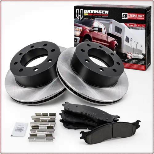 2X TARCZE I KLOCKI HAMULCOWE PRZEDNIE DO DODGE RAM 2500 3500 2003 - 2008
