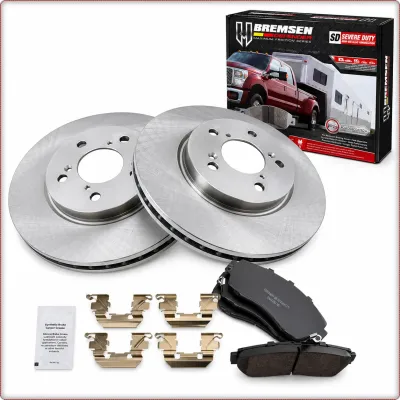 2X DISCHI FRENO + PASTIGLIE FRENO ANTERIORI PER HONDA ODYSSEY 2005 - 2010