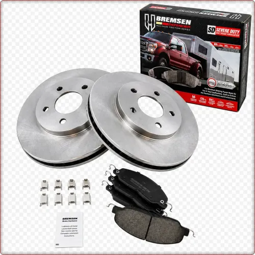 2x DISQUES DE FREIN + PLAQUETTES DE FREIN AVANT POUR FORD MUSTANG 2005 - 2010