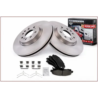 2X DISCHI FRENO + PASTIGLIE FRENO ANTERIORI PER HONDA RIDGELINE 2006 - 2014