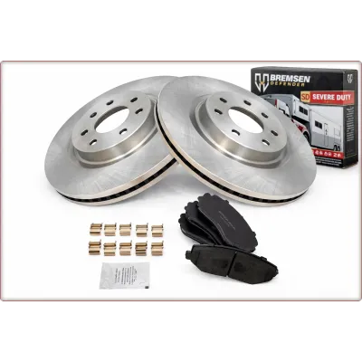 2X DISCHI FRENO + PASTIGLIE FRENO ANTERIORI PER FORD EDGE LINCOLN MKX 2007 - 201...