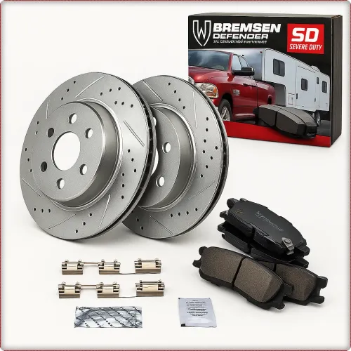 2x DISQUES DE FREIN PERCÉS PLAQUETTES DE FREIN ARRIÈRE POUR CADILLAC SRX 2004