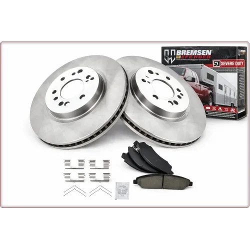 2X TARCZE HAMULCOWE + KLOCKI HAMULCOWE NA PRZÓD DO HONDA PILOT ACURA MDX ZDX 2007 - 2015
