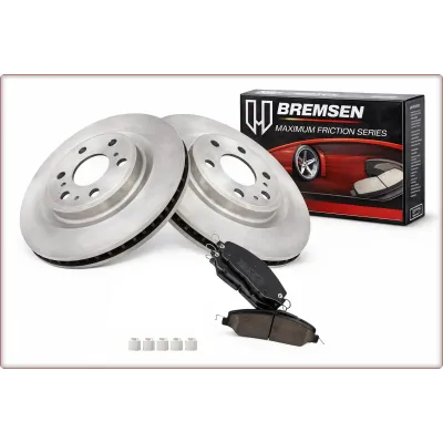 2X DISCHI FRENO + PASTIGLIE FRENO ANTERIORI PER FORD MUSTANG 2011 - 2014 336MM