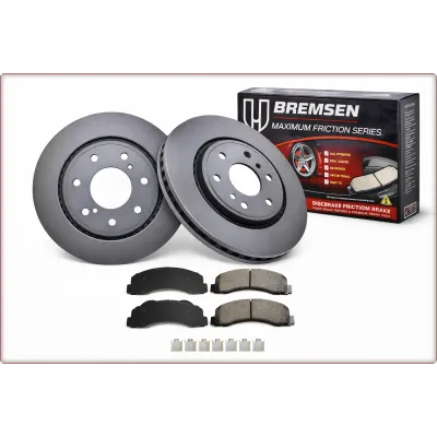 2X DISCHI E PASTIGLIE FRENO ANTERIORI PER FORD F-150 F150 2010 - 2014 7 FORI 350...