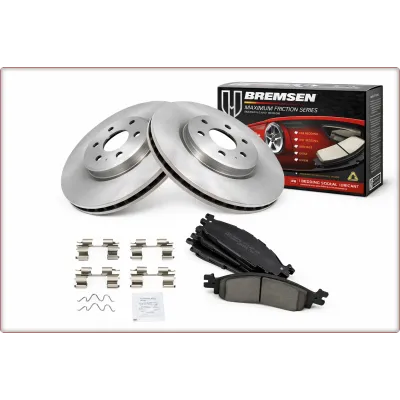 2X DISCHI FRENO + PASTIGLIE FRENO ANTERIORI PER FORD EXPLORER TAURUS FLEX 2011 -...