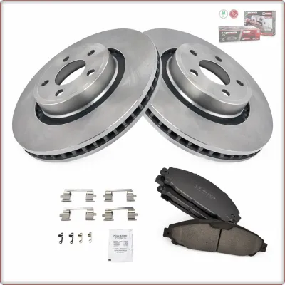 2X DISCHI FRENO + PASTIGLIE FRENO ANTERIORI PER FORD MUSTANG 2015 - 2025 320MM