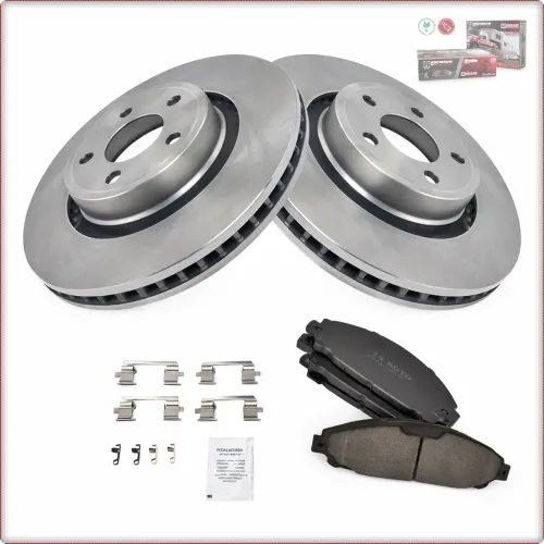 2x DISQUES DE FREIN + PLAQUETTES DE FREIN AVANT POUR FORD MUSTANG 2015 - 2025