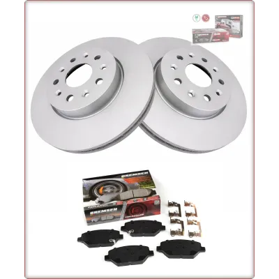 2X DISCHI FRENO + PASTIGLIE FRENO ANTERIORI PER CADILLAC XT5 2020 - 2026 SENZA B...