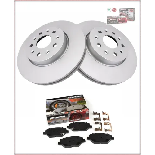 2X TARCZE HAMULCOWE + KLOCKI HAMULCOWE NA PRZÓD DO CADILLAC XT5 2020 - 2026 BEZ BREMBO