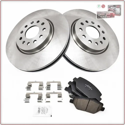 2X TARCZE HAMULCOWE + KLOCKI HAMULCOWE NA PRZÓD DO BUICK ENVISION LACROSSE REGAL 2016 -