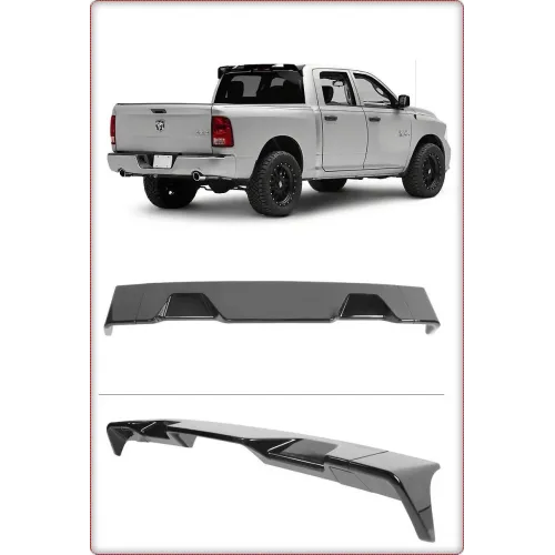 SPOILER POSTERIORE PER DODGE RAM 1500 2013 - 2025 / TÜV NERO LUCIDO
