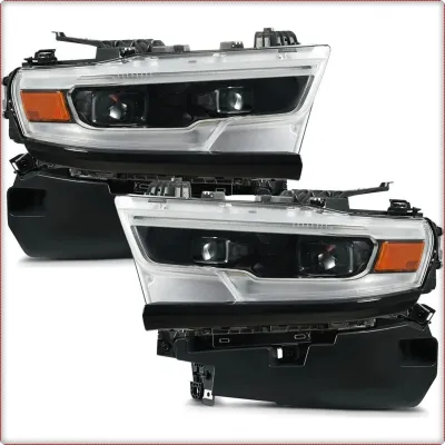 2X REFLEKTORY PRZEDNIE DO RAM 1500 DT 2019 - 2026 FULL LED MATRIX LIMITED LONGHO...