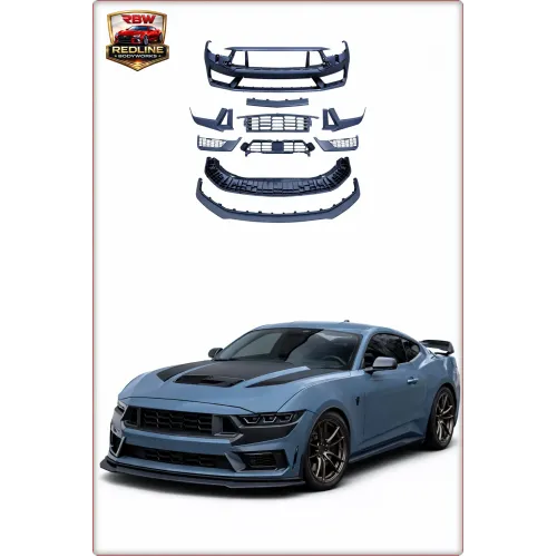 PARAURTI ANTERIORE COMPLETO PER FORD MUSTANG 2024 - 2026 STILE DARK HORSE / TÜV
