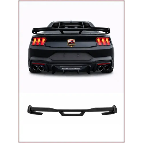 SPOILER POSTERIORE + GURNEY FLAP PER FORD MUSTANG 2024 - 2026 STILE DARK HORSE / TÜV