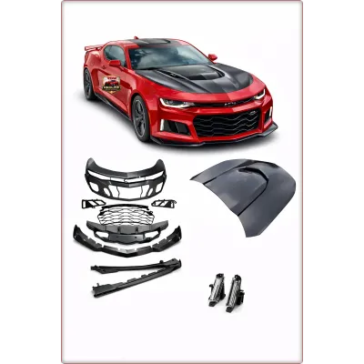 PARAURTI, COFANO E PANNELLI SOTTOPORTA PER CHEVROLET CAMARO 2016 - 2023 STILE ZL...