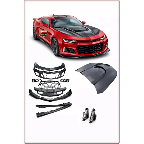 PARAURTI, COFANO E PANNELLI SOTTOPORTA PER CHEVROLET CAMARO 2016 - 2023 STILE ZL1