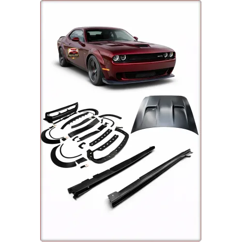 ZDERZAK, MASKA I NAKŁADKI PROGÓW DO DODGE CHALLENGER 2015-2023 HELLCAT POSZERZENIA NADWOZIA
