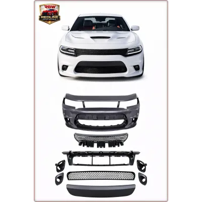 PARAURTI ANTERIORE COMPLETO PER DODGE CHARGER 2015 - 2023 SRT8 STILE / TÜV