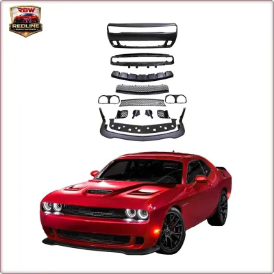 PARAURTI ANTERIORE COMPLETO PER DODGE CHALLENGER 2015 - 2024 STILE SRT HELLCAT