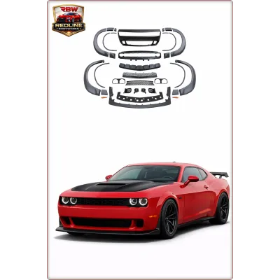 ZDERZAK PRZEDNI Z POSZERZENIAMI NADWOZIA DO DODGE CHALLENGER 2015 - 2024 W STYLU...