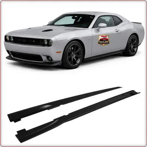 MINIGONNE LATERALI PER DODGE CHALLENGER 2015 - 2023 V2 STILE TUNING / TÜV