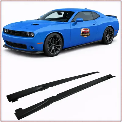 MINIGONNE LATERALI PER DODGE CHALLENGER 2015 - 2023 V3 STILE TUNING / TÜV