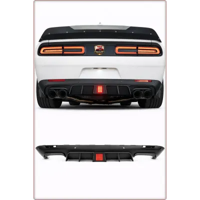 DIFFUSORE POSTERIORE CON LED PER DODGE CHALLENGER 2015 - 2023