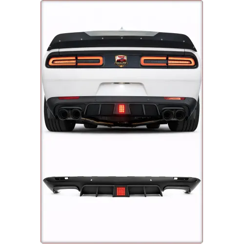 DIFFUSORE POSTERIORE CON LED PER DODGE CHALLENGER 2015 - 2023