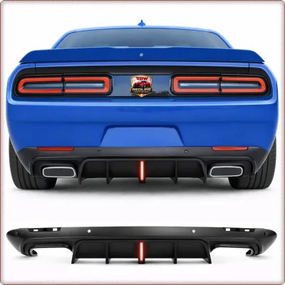 DIFFUSORE POSTERIORE CON LED PER DODGE CHALLENGER 2015 - 2023