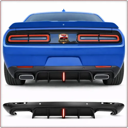 DIFFUSORE POSTERIORE CON LED PER DODGE CHALLENGER 2015 - 2023
