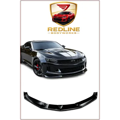 SPOILER INFERIORE ANTERIORE PER CHEVROLET CAMARO 2016-2023 NERO LUCIDO