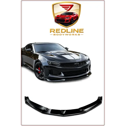 SPOILER INFERIORE ANTERIORE PER CHEVROLET CAMARO 2016-2023 NERO LUCIDO
