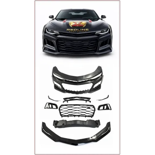 PARAURTI ANTERIORE COMPLETO PER CHEVROLET CAMARO 2019 - 2023 ZL1 NERO LUCIDO