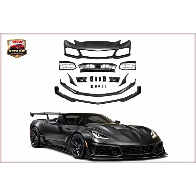 PARAURTI ANTERIORE COMPLETO PER CHEVROLET CORVETTE C7 2014 - 2019 STILE ZR1
