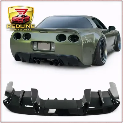 DIFFUSORE POSTERIORE PER CHEVROLET CORVETTE 1997 - 2004 LUCIDO