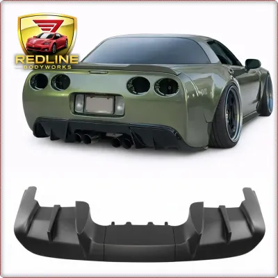 DIFFUSORE POSTERIORE PER CHEVROLET CORVETTE 1997 - 2005 NERO OPACO