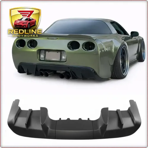 DYFUZOR TYLNY DO CHEVROLET CORVETTE 1997 - 2005 CZARNY MAT