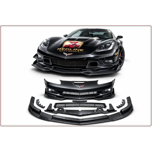 KOMPLETNY ZDERZAK PRZEDNI DO CHEVROLET CORVETTE 2005 - 2013 OE STYL