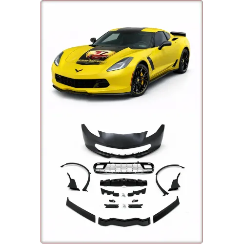 PARAURTI ANTERIORE COMPLETO PER CHEVROLET CORVETTE 2014 - 2019 Z06 STAGE3 STILE