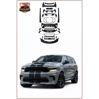 BODY KIT PARAURTI ANTERIORE E POSTERIORE PER DODGE DURANGO 2014 - 2026 STILE SRT...