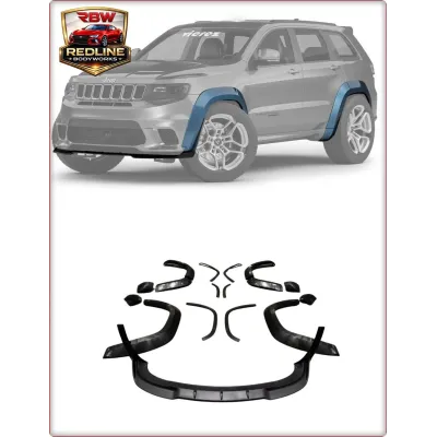 ZESTAW POSZERZEŃ BŁOTNIKÓW I DOKŁADKA ZDERZAKA PRZEDNIEGO DO JEEP GRAND CHEROKEE...