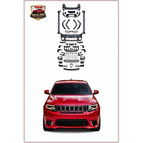BODY KIT PARAURTI ANTERIORE E POSTERIORE PER JEEP GRAND CHEROKEE 2014 - 2021 TRACKHAWK
