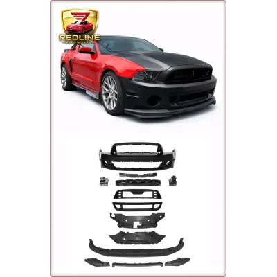 PARAURTI ANTERIORE COMPLETO PER FORD MUSTANG 2010 - 2014 STILE GT500 / TÜV
