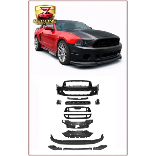 KOMPLETNY ZDERZAK PRZEDNI DO FORD MUSTANG 2010 - 2014 W STYLU GT500 / TÜV